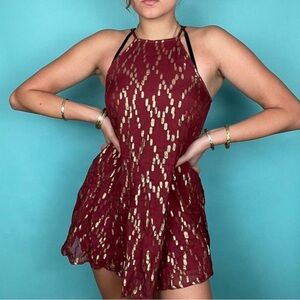 Altar'D State Rumba Red Mini Dress